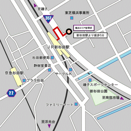 横浜支店地図